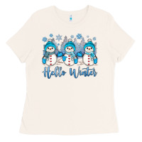 Bone snowman hello winter Ladies Tee - JahusDesignShop