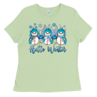 Matcha snowman hello winter Ladies Tee - JahusDesignShop