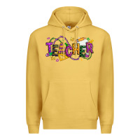 Antique Gold mardi gras teacher Premium Hoodie - texasbilliewilder