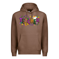 Chestnut mardi gras teacher Premium Hoodie - texasbilliewilder