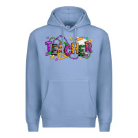 Colony Blue mardi gras teacher Premium Hoodie - texasbilliewilder