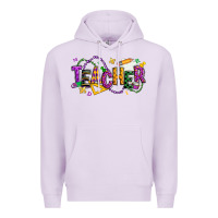 Lilac mardi gras teacher Premium Hoodie - texasbilliewilder