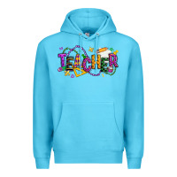 Ocean Blue mardi gras teacher Premium Hoodie - texasbilliewilder