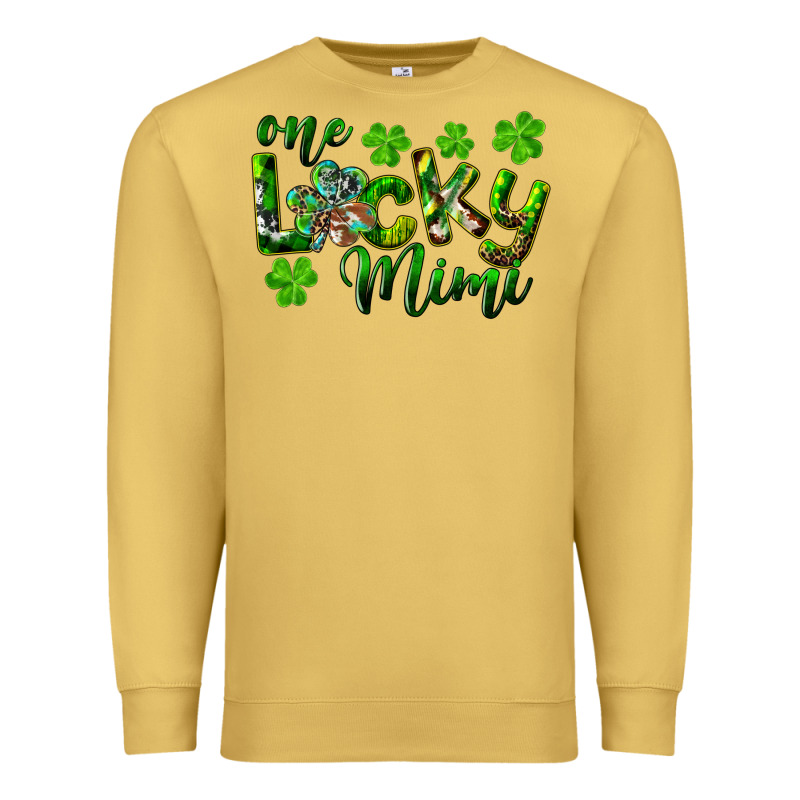 St. Patrick's Day One Lucky Mimi Premium Sweatshirt by RanaPortraitStore | Teevron