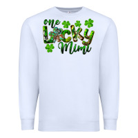 White st. patrick's day one lucky mimi Premium Sweatshirt - RanaPortraitStore