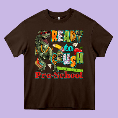 Ready To Crush Pre School Heavy Core Tee Designed By Texasbilliewilder