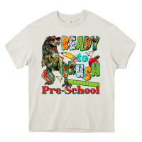 Cream ready to crush pre school Heavy Core Tee - texasbilliewilder