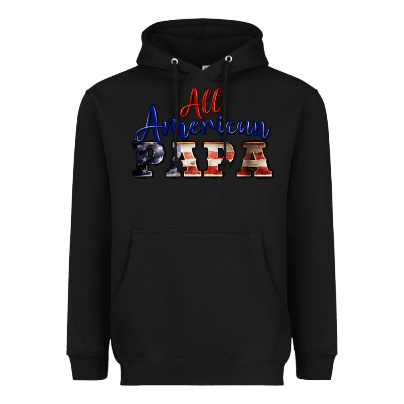 All American Papa Heavyweight Hoodie by BarkalooDesign | Teevron