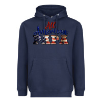 Navy all american papa Heavyweight Hoodie - BarkalooDesign