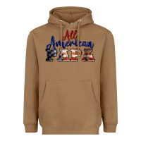 Toasted Coconut all american papa Heavyweight Hoodie - BarkalooDesign