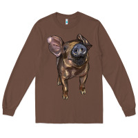 Chestnut baby duroc pig Long Sleeve Tee - LillyAllenDesigns