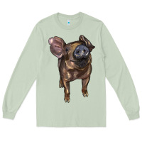 Matcha baby duroc pig Long Sleeve Tee - LillyAllenDesigns