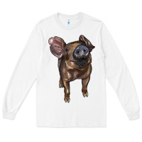 White baby duroc pig Long Sleeve Tee - LillyAllenDesigns