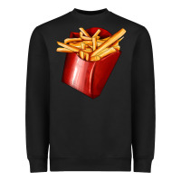 Black french fries Heavyweight Sweatshirt - AdoDesignShop