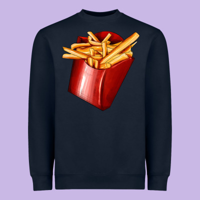 French Fries Heavyweight Sweatshirt Designed By Adodesignshop