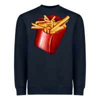 Navy french fries Heavyweight Sweatshirt - AdoDesignShop