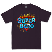 Plum my dad is my super hero Premium Tee - AdoDesignShop