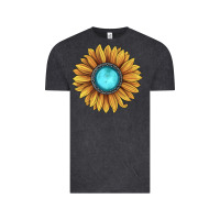 Vintage Black sunflower gemstone Vintage Tee - JahusDesignShop