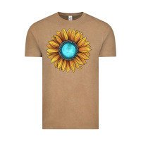 Vintage Coffee sunflower gemstone Vintage Tee - JahusDesignShop