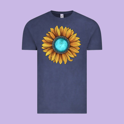 Sunflower Gemstone Vintage Tee Designed By Jahusdesignshop