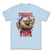 Dusty Blue freedom born free tour 1776 Classic Tee - NancyCooperArtShop