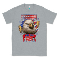 Heather Grey freedom born free tour 1776 Classic Tee - NancyCooperArtShop