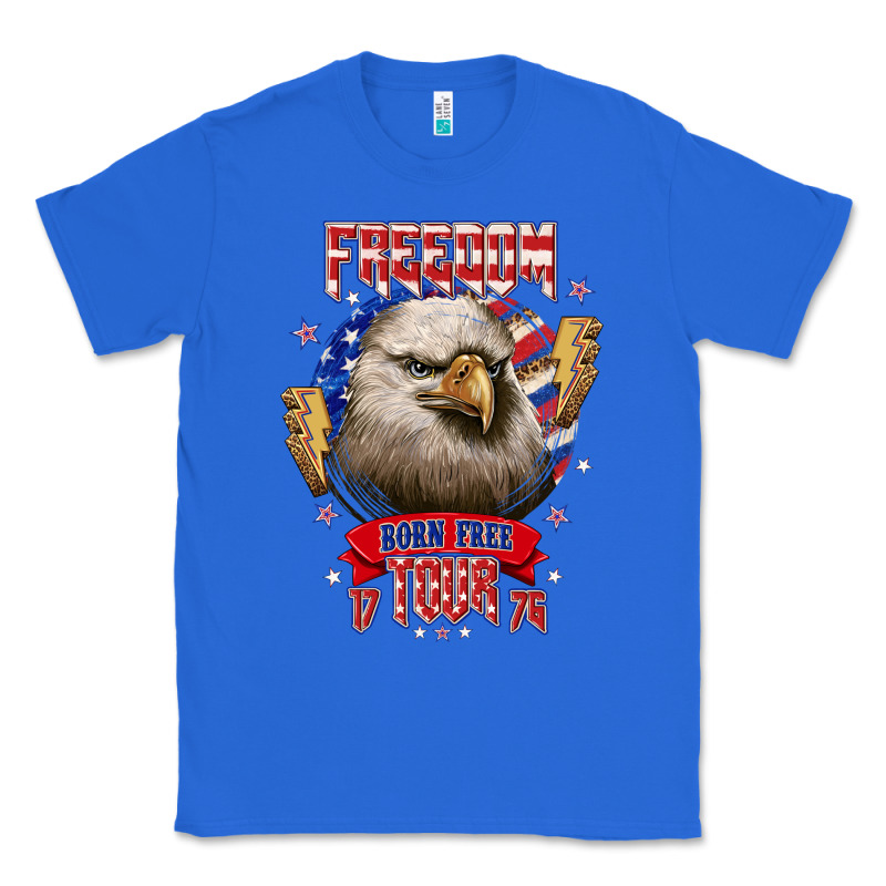 Freedom Born Free Tour 1776 Classic Tee by NancyCooperArtShop | Teevron