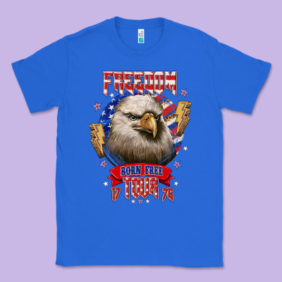 Freedom Born Free Tour 1776 Classic Tee Designed By Nancycooperartshop