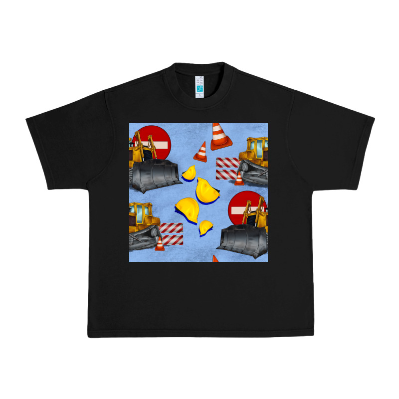 Bulldozer Seamles Pattern Urban Heavy Tee by BundleAndBundleShop | Teevron