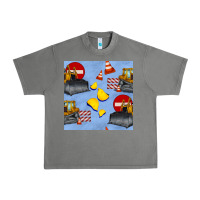 Tornado bulldozer seamles pattern Urban Heavy Tee - BundleAndBundleShop