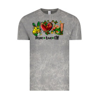 Cloud Rock peace love  elf Vintage Tee - AdoDesignShop