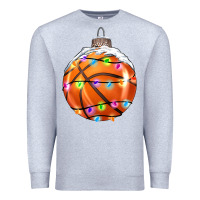 Heather Grey Christmas Basketball Premium Sweatshirt - RanaPortraitStore