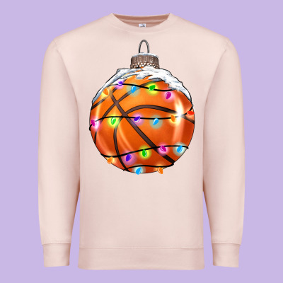 Christmas Basketball Premium Sweatshirt Designed By Ranaportraitstore