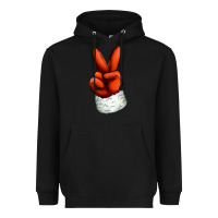 Black Christmas peace hand Heavyweight Hoodie - Jasminsmagicworld