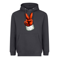 Smoke Christmas peace hand Heavyweight Hoodie - Jasminsmagicworld