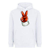 White Christmas peace hand Heavyweight Hoodie - Jasminsmagicworld