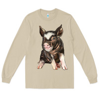 Mushroom baby berkshire pig Long Sleeve Tee - LillyAllenDesigns