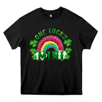Black st patrick's day one lucky mini Heavy Core Tee - RanaPortraitStore