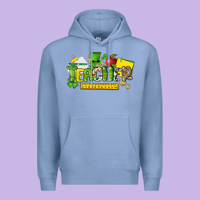 Teacher St. Patricks Day Premium Hoodie Designed By Nancycooperartshop