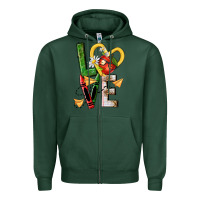 Sports Green teacher love nca Zipper Hoodie - NancyCooperArtShop