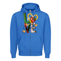 True Royal teacher love nca Zipper Hoodie - NancyCooperArtShop