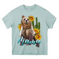 Arona mama bear with sunflowers and cactus Heavy Core Tee - Artiststas