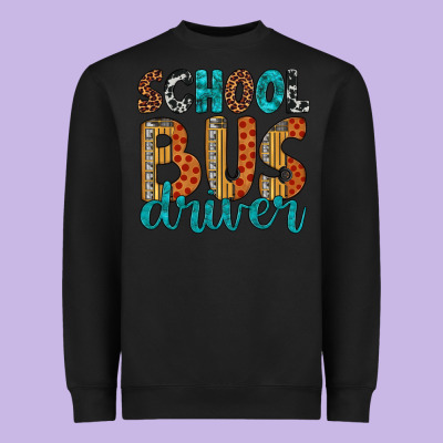 School Bus Driver Heavyweight Sweatshirt Designed By Artiststas