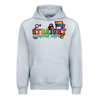 Heather Grey Straight agains hate Urban Hoodie - CowGirlArtShop
