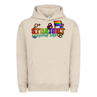 Pigment French Oak Straight agains hate Urban Hoodie - CowGirlArtShop