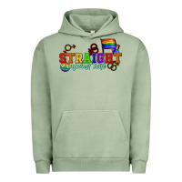 Pigment Oil Green Straight agains hate Urban Hoodie - CowGirlArtShop
