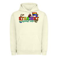 Pigment Pistachio Straight agains hate Urban Hoodie - CowGirlArtShop