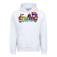 White Straight agains hate Urban Hoodie - CowGirlArtShop