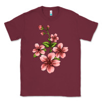 Burgundy pink flowers hibiscus Classic Tee - Jasminsmagicworld