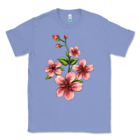 Colony Blue pink flowers hibiscus Classic Tee - Jasminsmagicworld